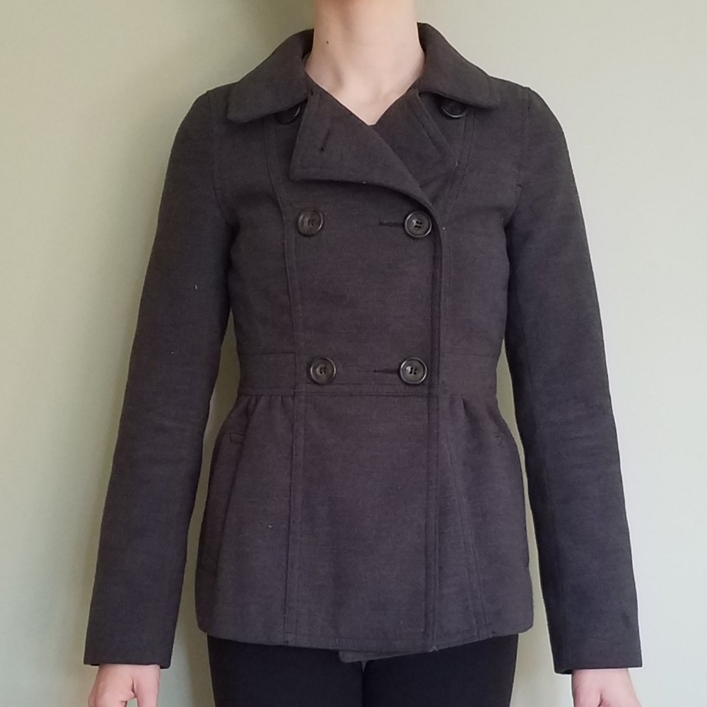 Charcoal Gray Pea Coat
